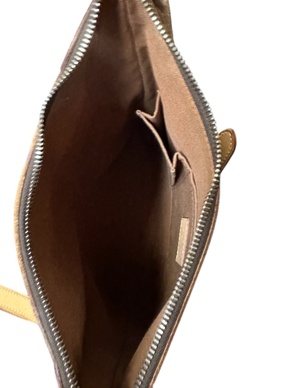 Authentic LOUIS VUITTON Brown Monogram Odeon MM Shoulder Bag - Picture 7 of 11